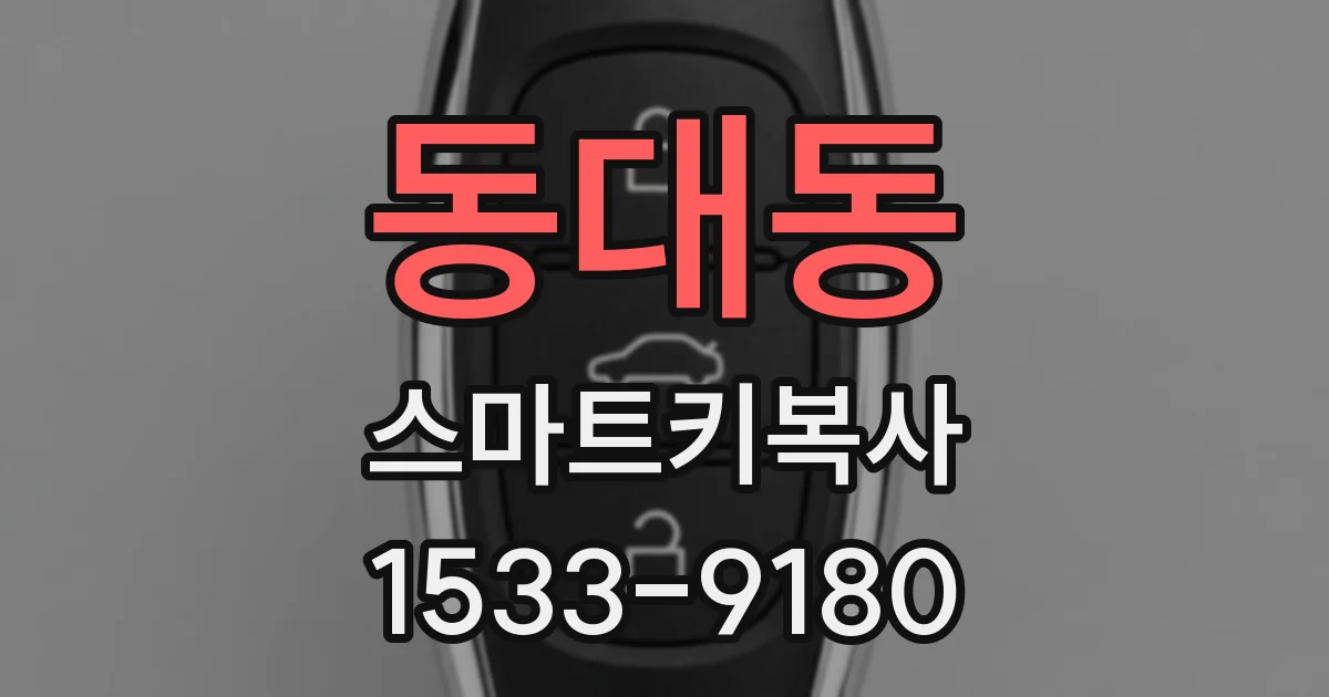 동대동 스마트키복사