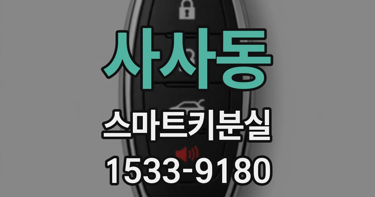 사사동 스마트키분실