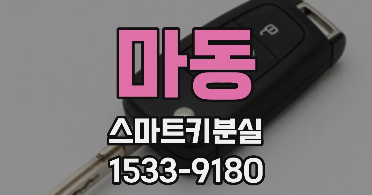 마동 스마트키분실