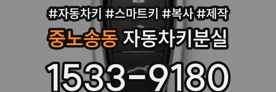 중노송동 자동차키분실