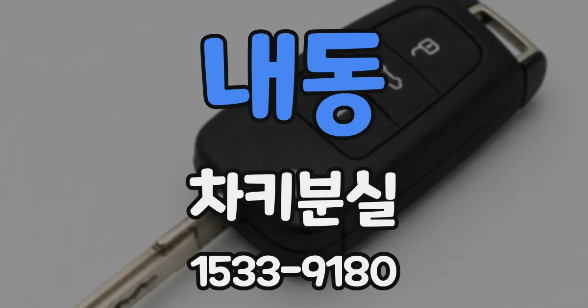 내동 차키분실