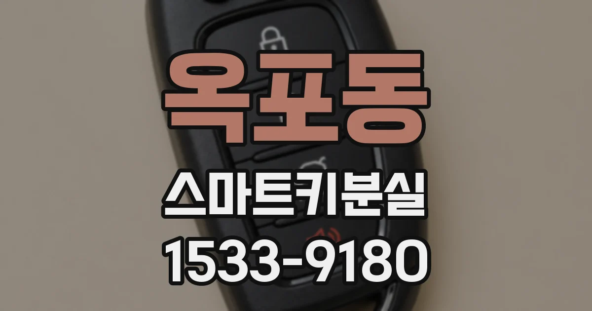 옥포동 스마트키분실