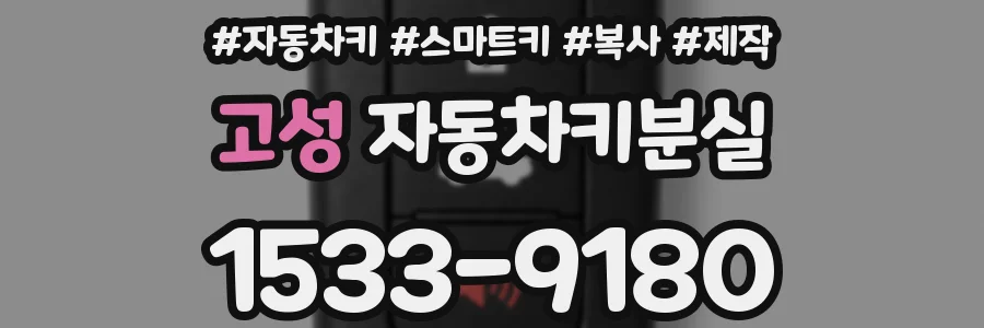 고성 자동차키분실