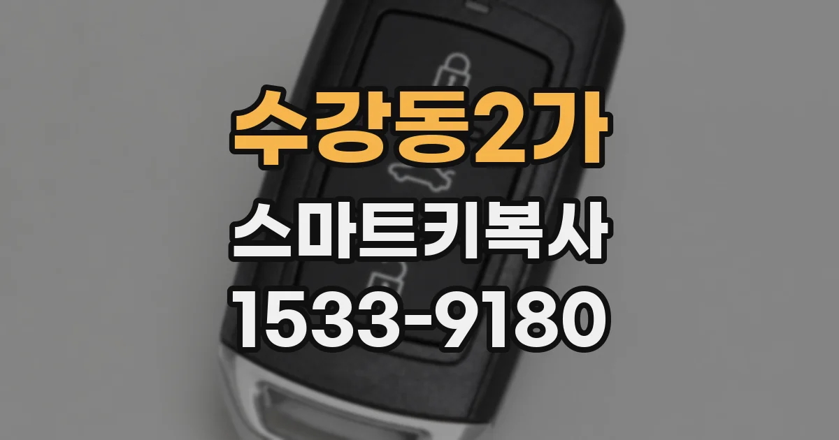 수강동2가 스마트키복사