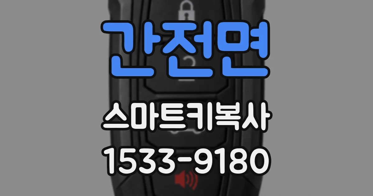 간전면 스마트키복사
