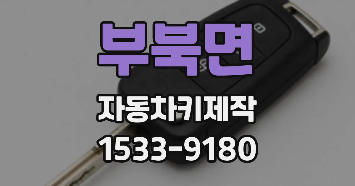 부북면 자동차키제작