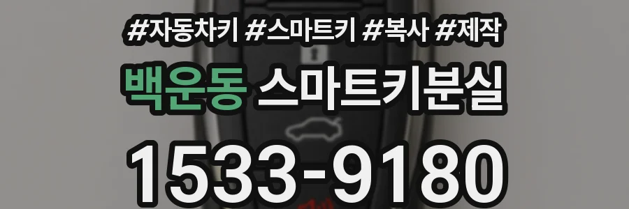 백운동 스마트키분실