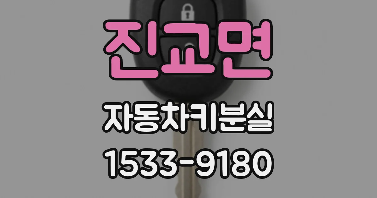 진교면 자동차키분실