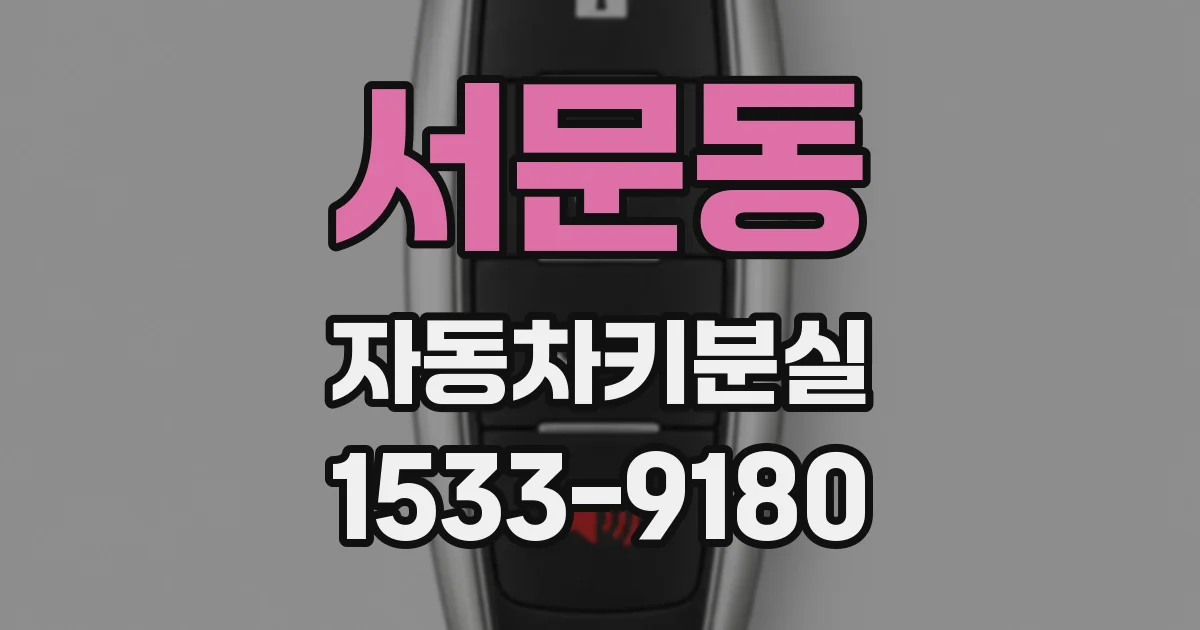 서문동 자동차키분실