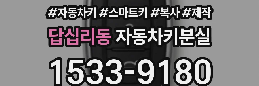 답십리동 자동차키분실