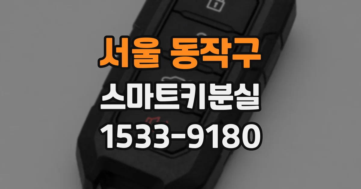 서울 동작구 스마트키분실