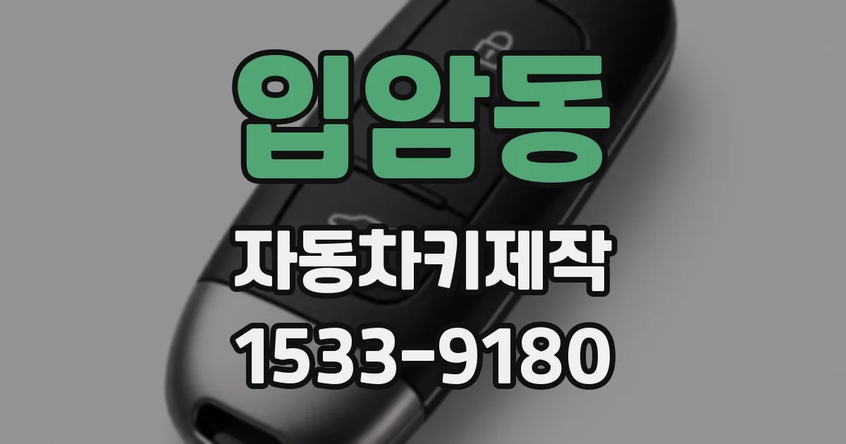 입암동 자동차키제작