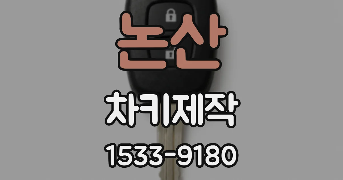 논산 차키제작