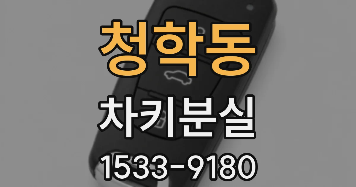 청학동 차키분실