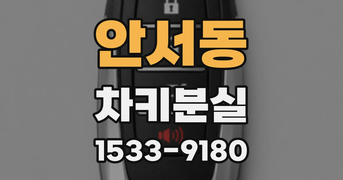 안서동 차키분실