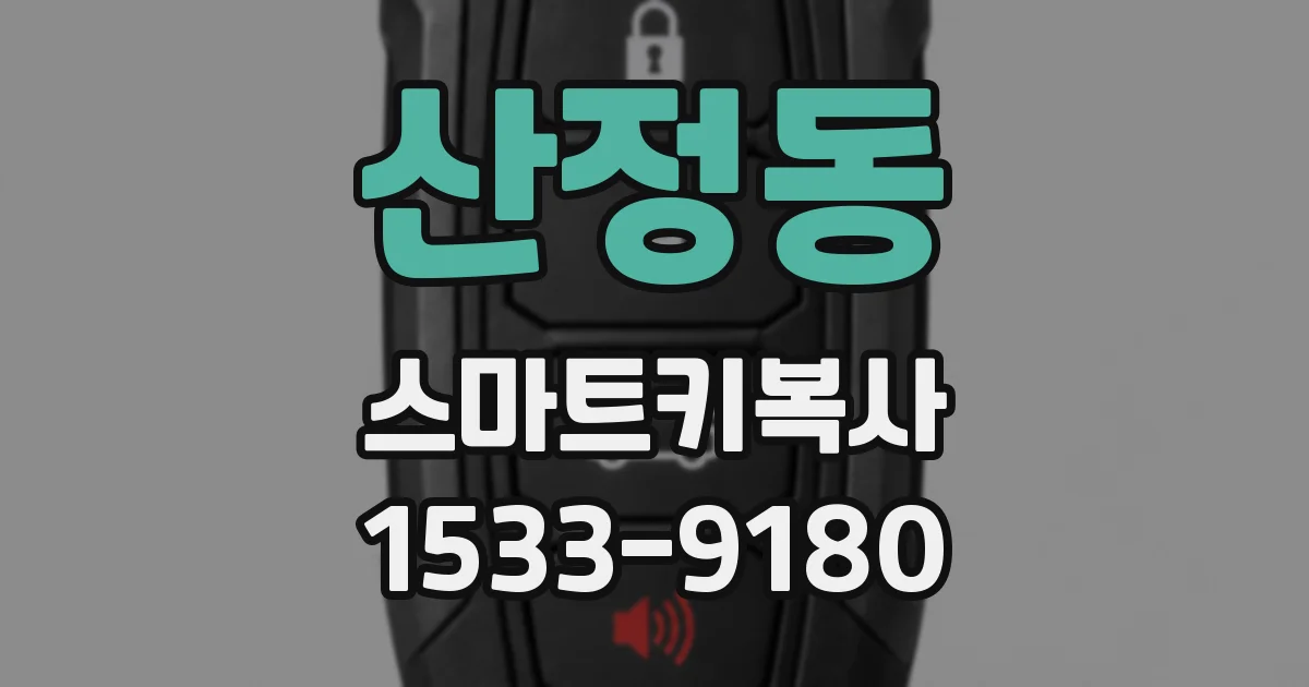 산정동 스마트키복사
