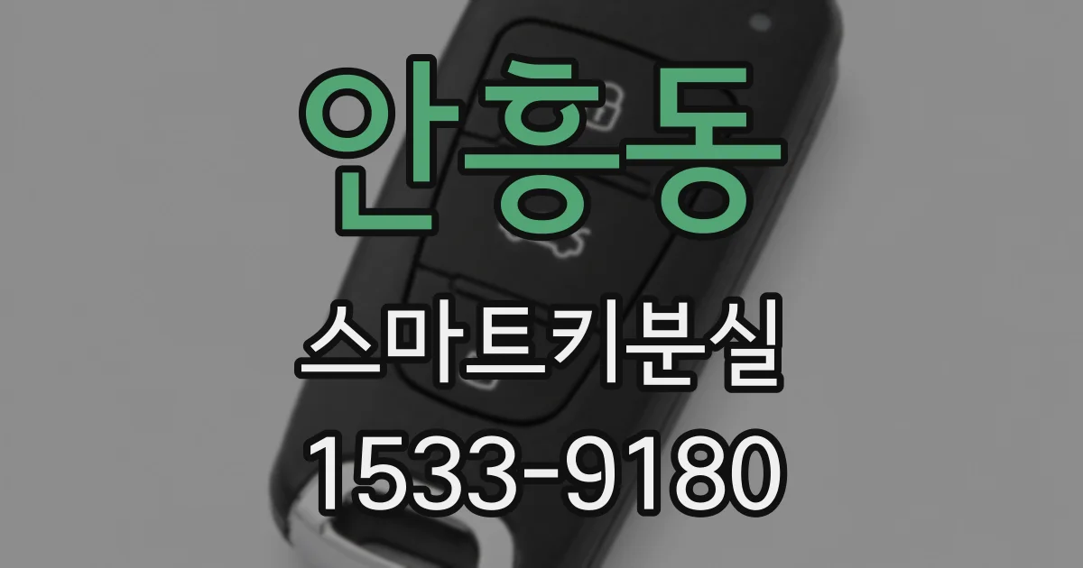 안흥동 스마트키분실
