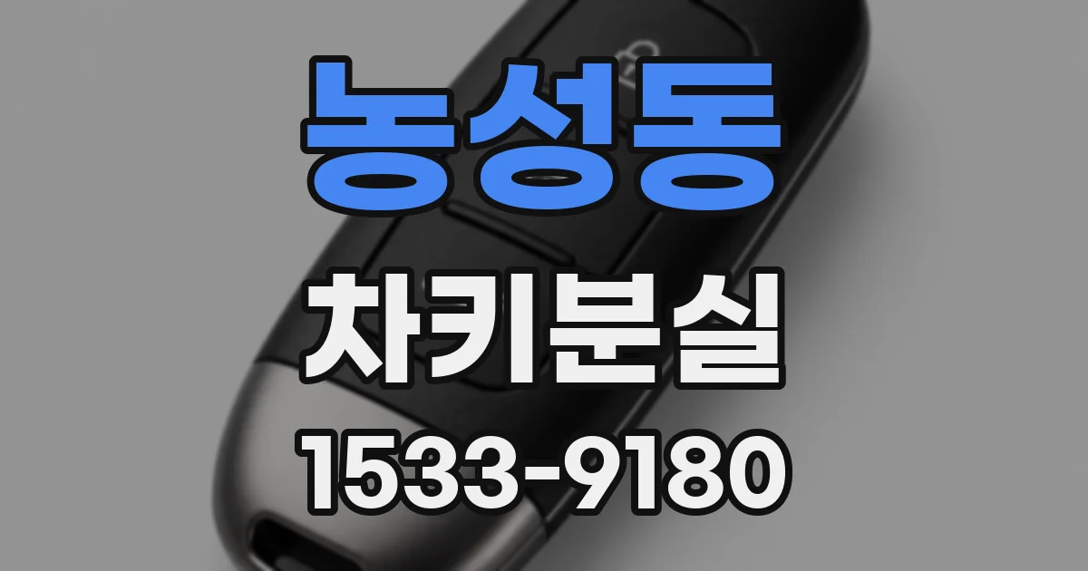 농성동 차키분실