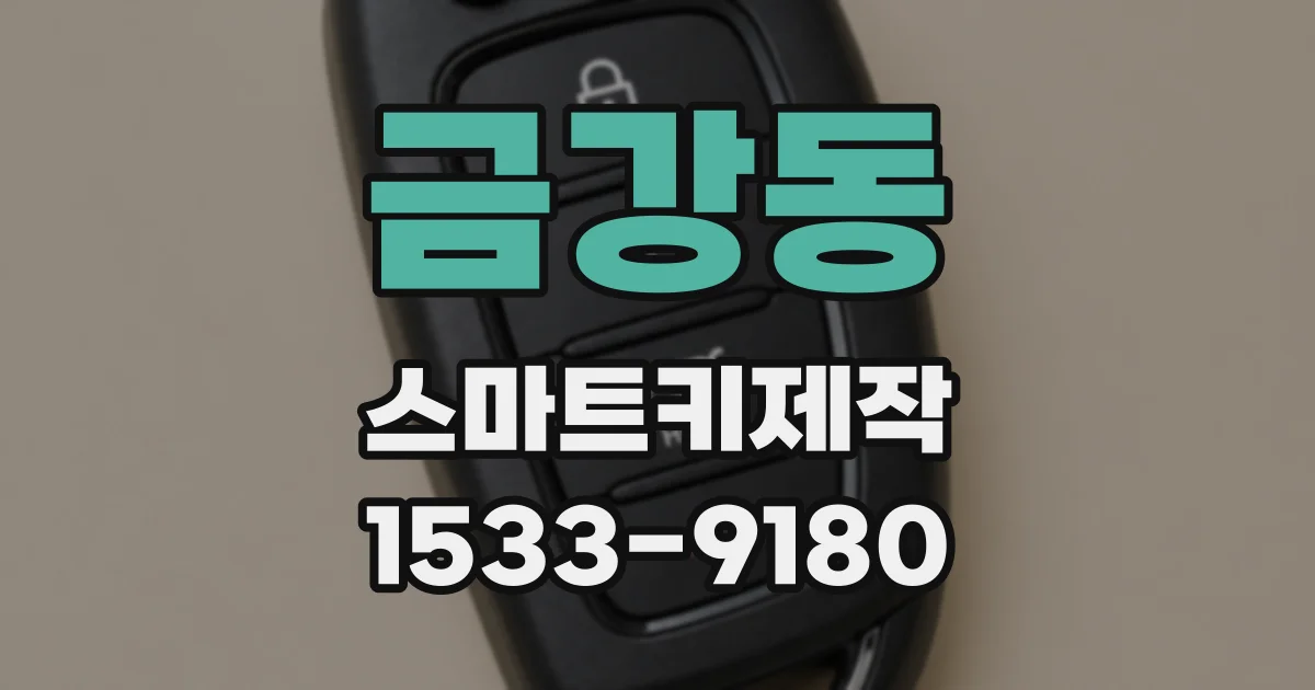 금강동 스마트키제작