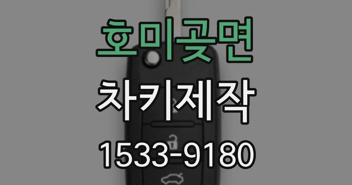 호미곶면 차키제작