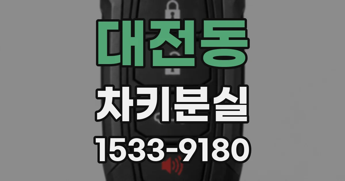 대전동 차키분실