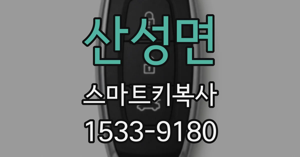 산성면 스마트키복사
