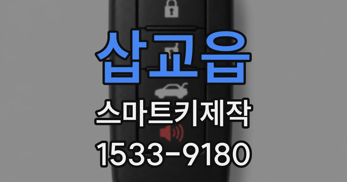 삽교읍 스마트키제작