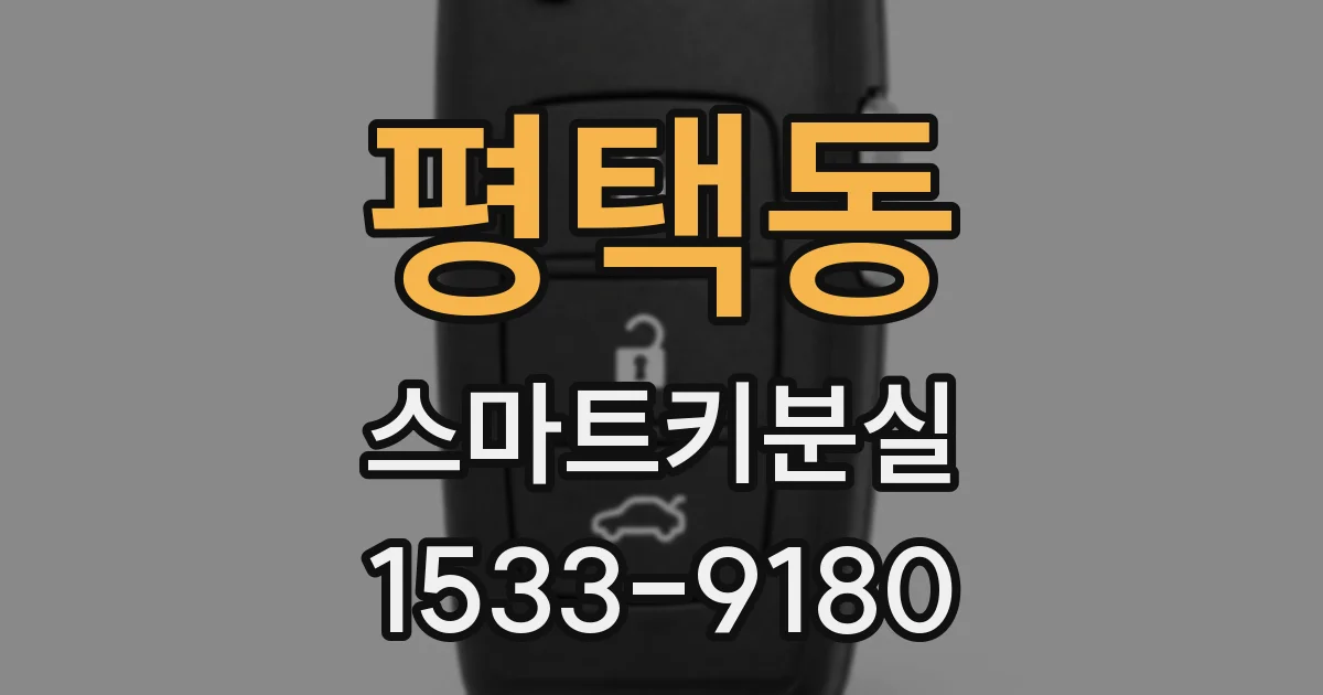 평택동 스마트키분실