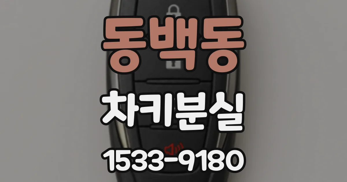 동백동 차키분실