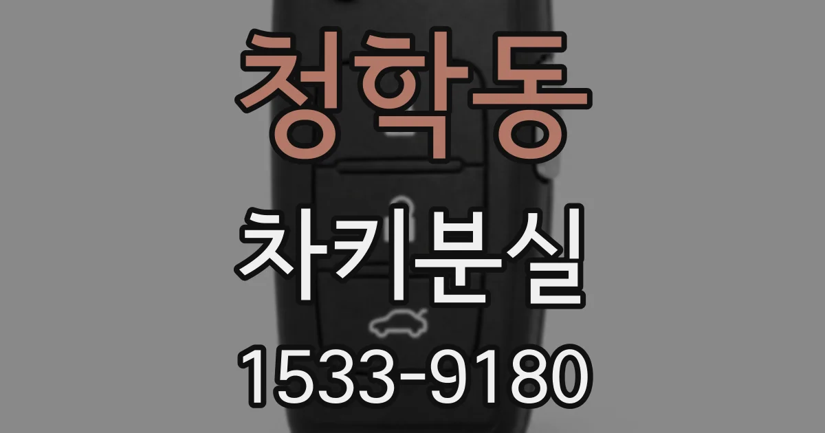 청학동 차키분실