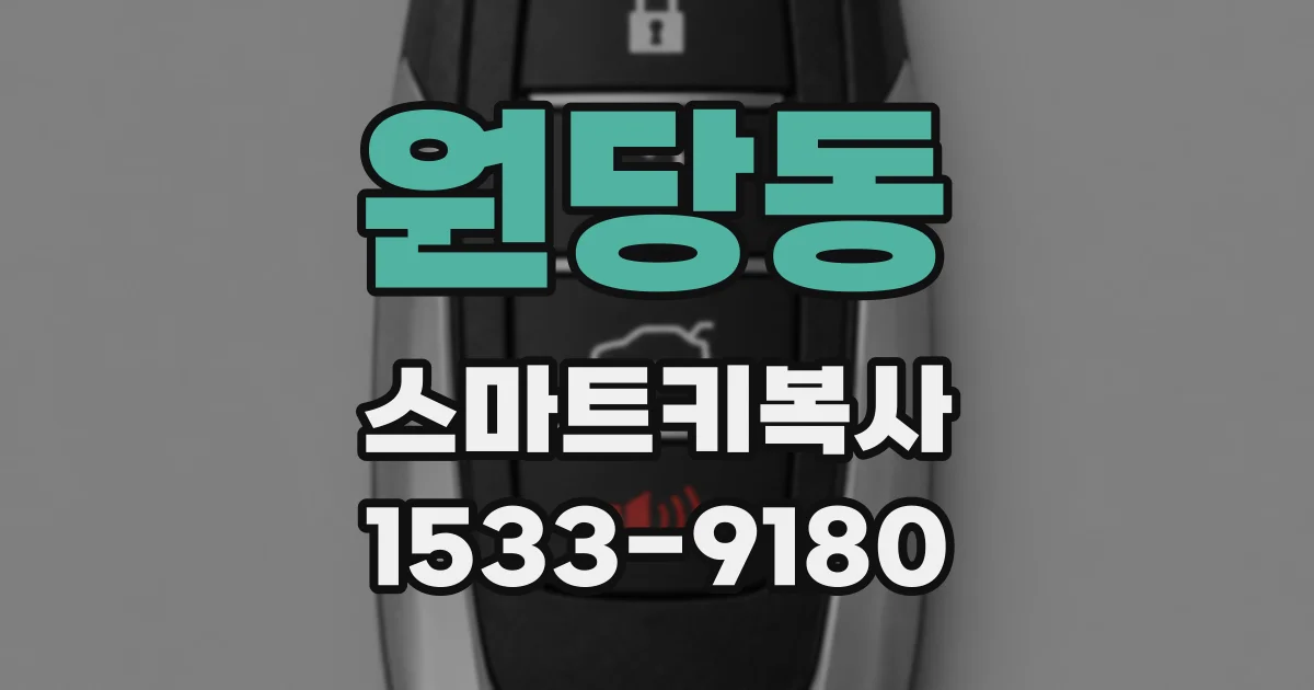원당동 스마트키복사