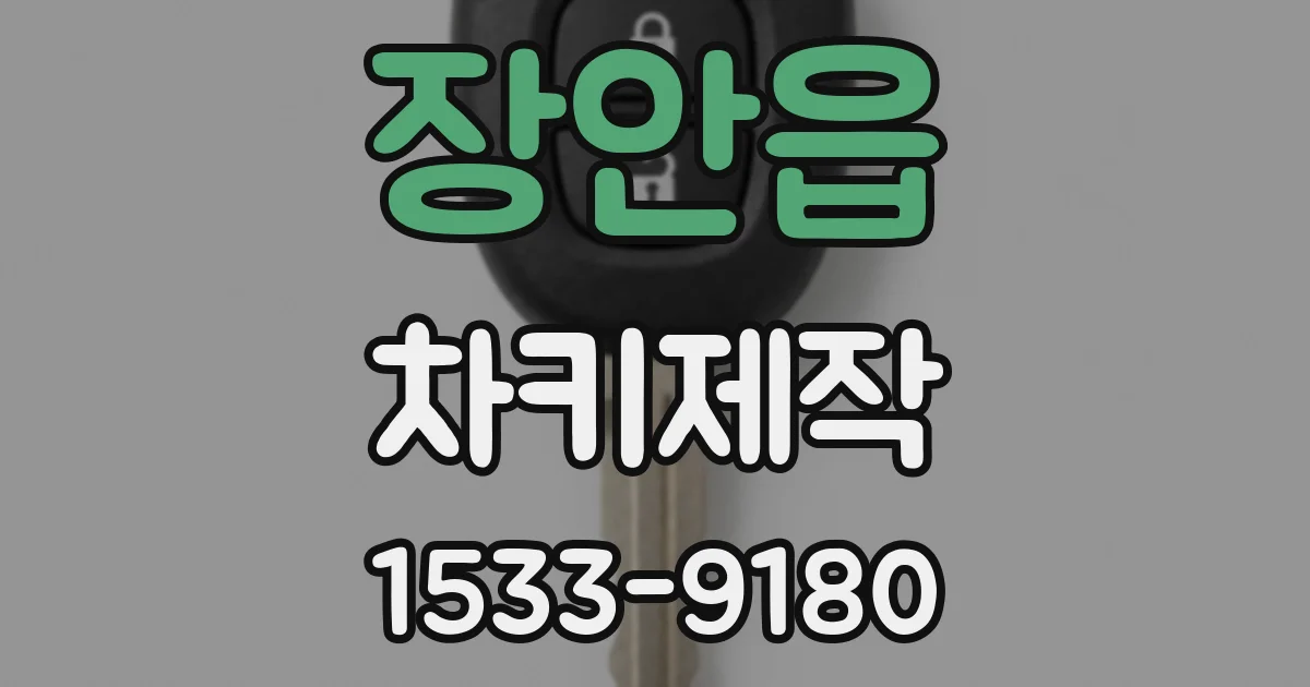 장안읍 차키제작
