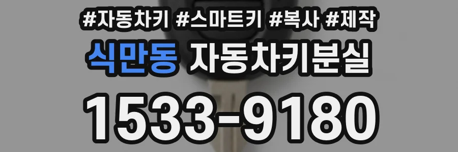 식만동 자동차키분실