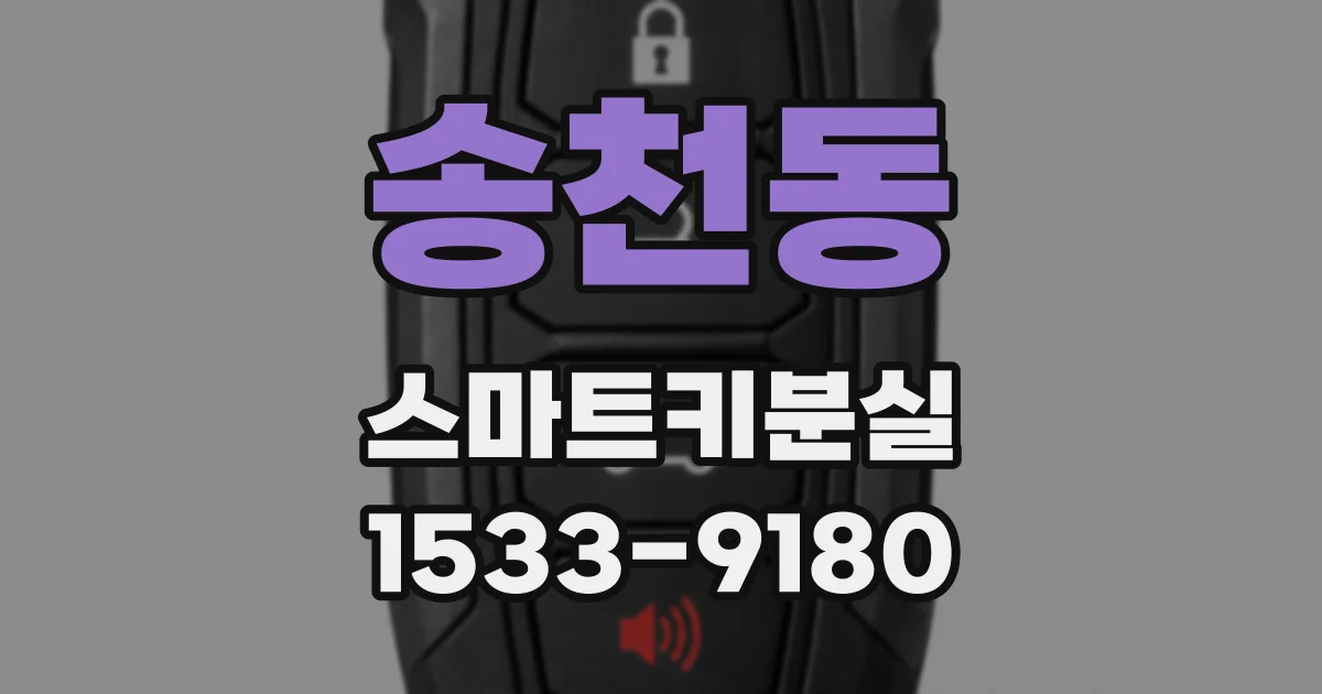 송천동 스마트키분실