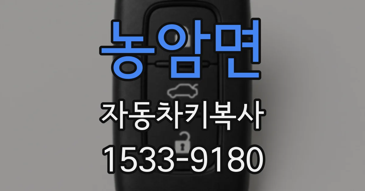 농암면 자동차키복사