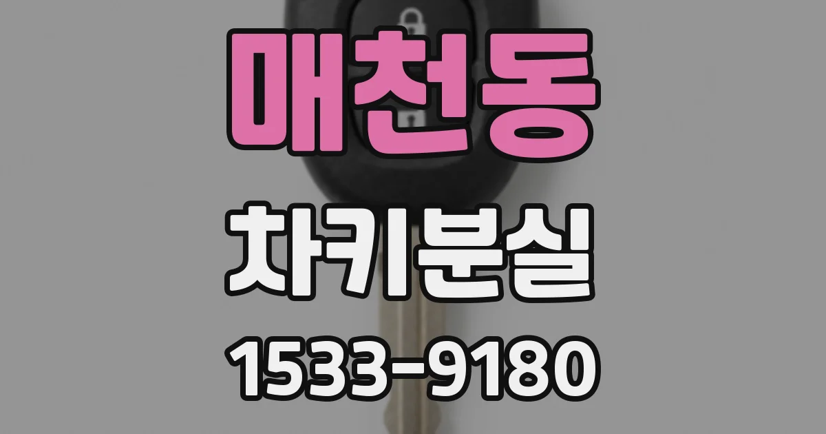 매천동 차키분실