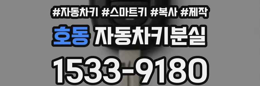 호동 자동차키분실