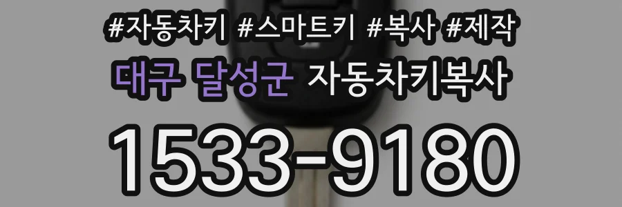 대구 달성군 자동차키복사