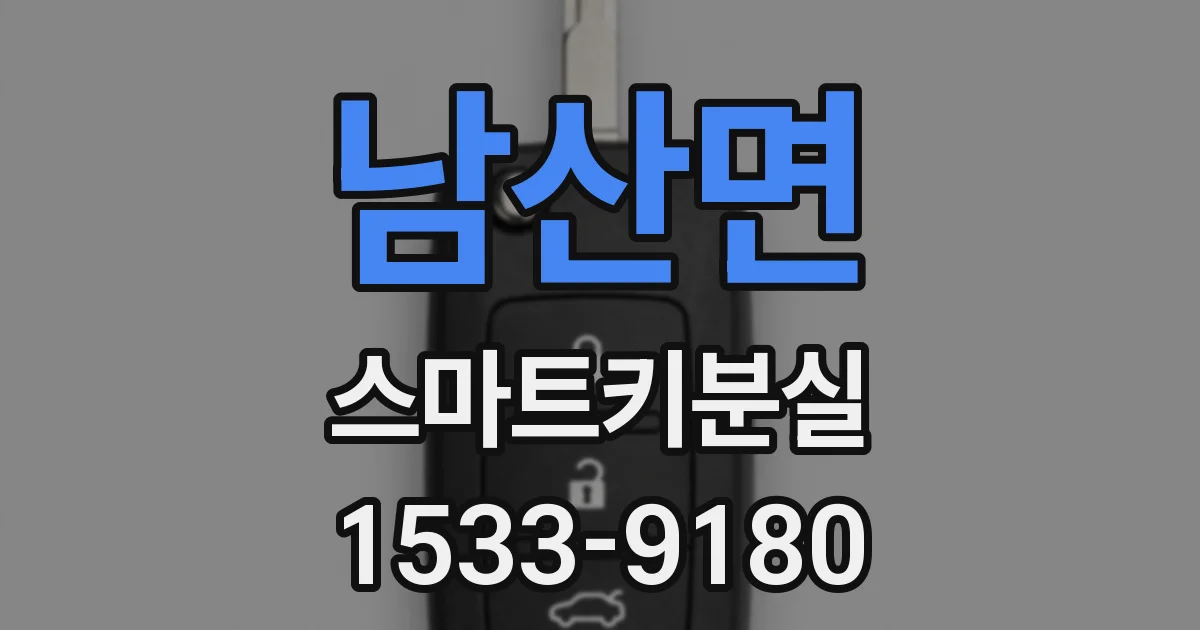 남산면 스마트키분실