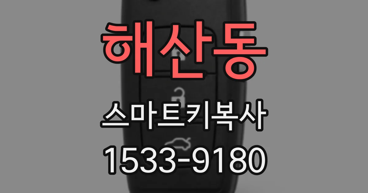 해산동 스마트키복사