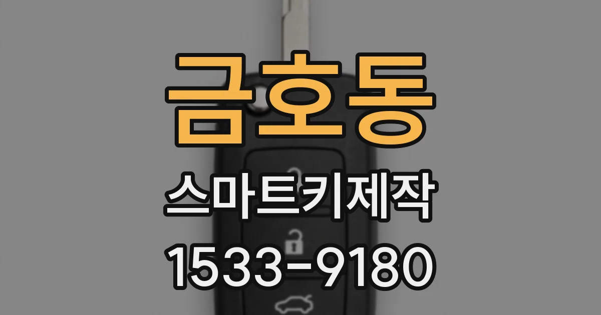 금호동 스마트키제작