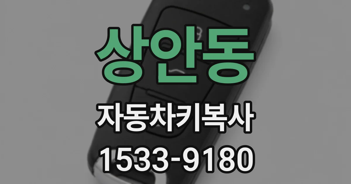 상안동 자동차키복사