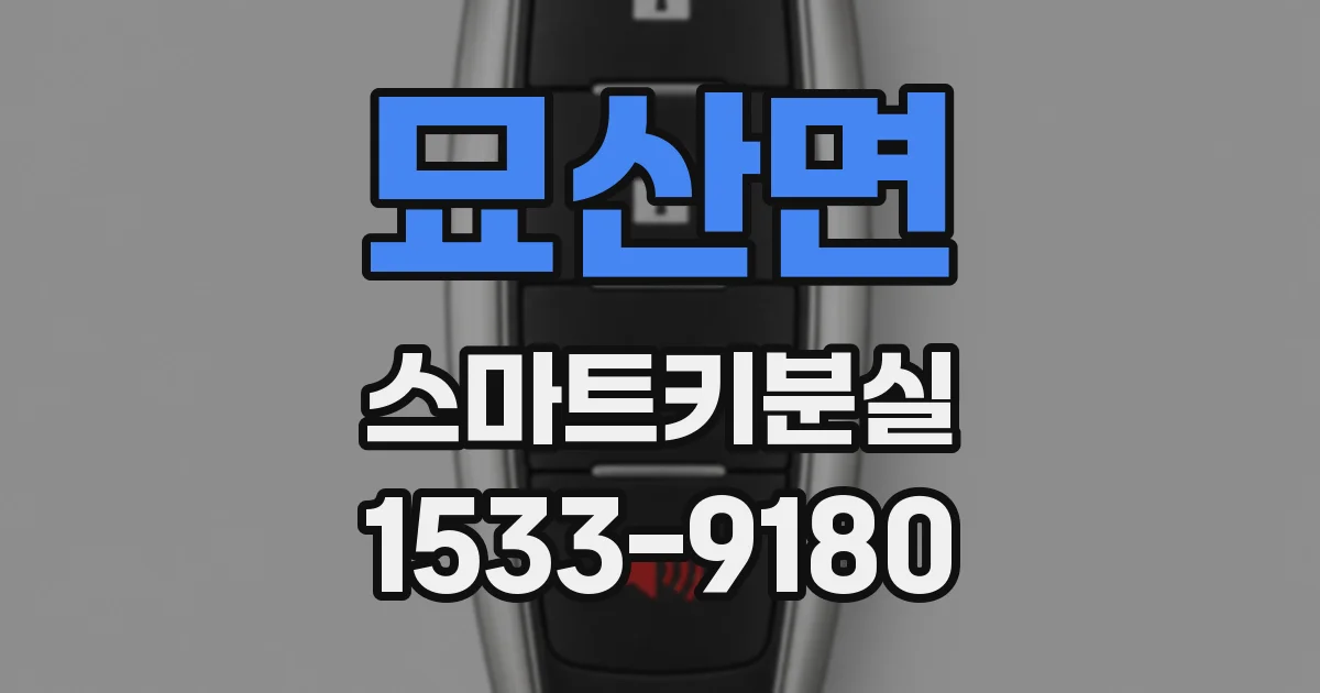 묘산면 스마트키분실