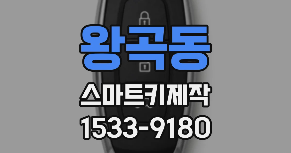 왕곡동 스마트키제작