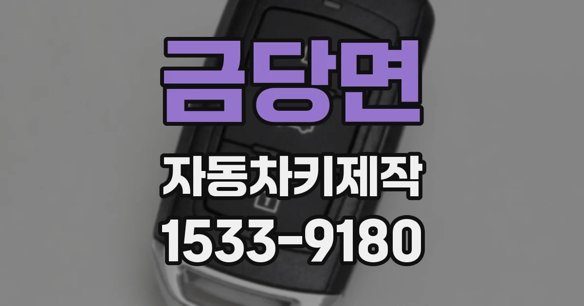 금당면 자동차키제작