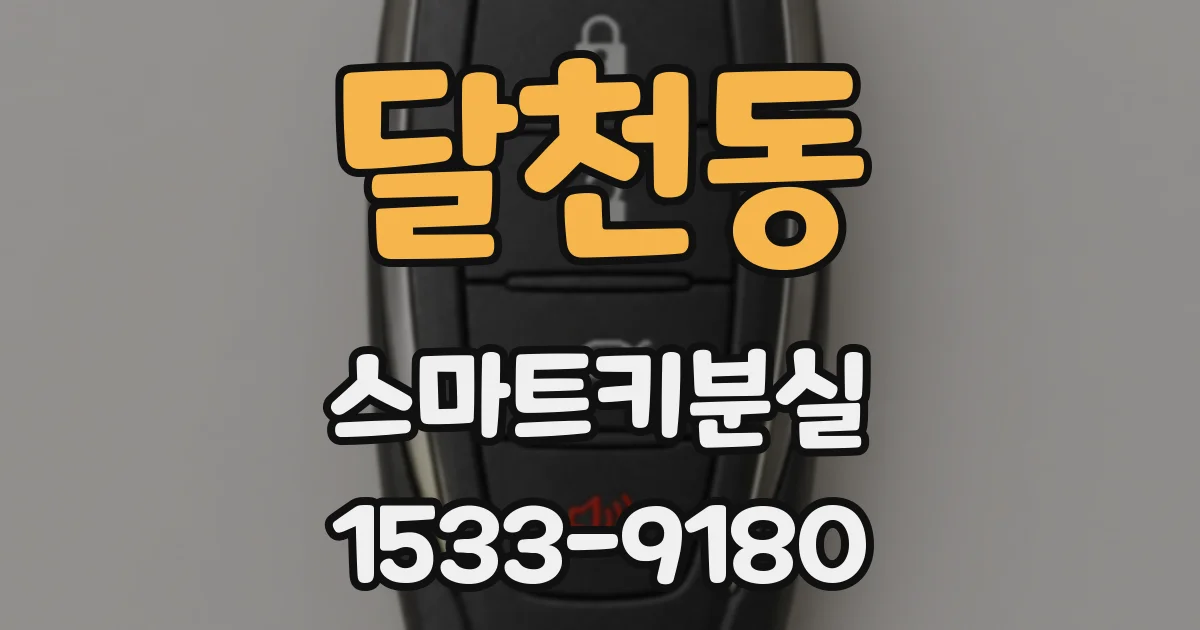달천동 스마트키분실