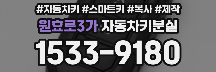 원효로3가 자동차키분실