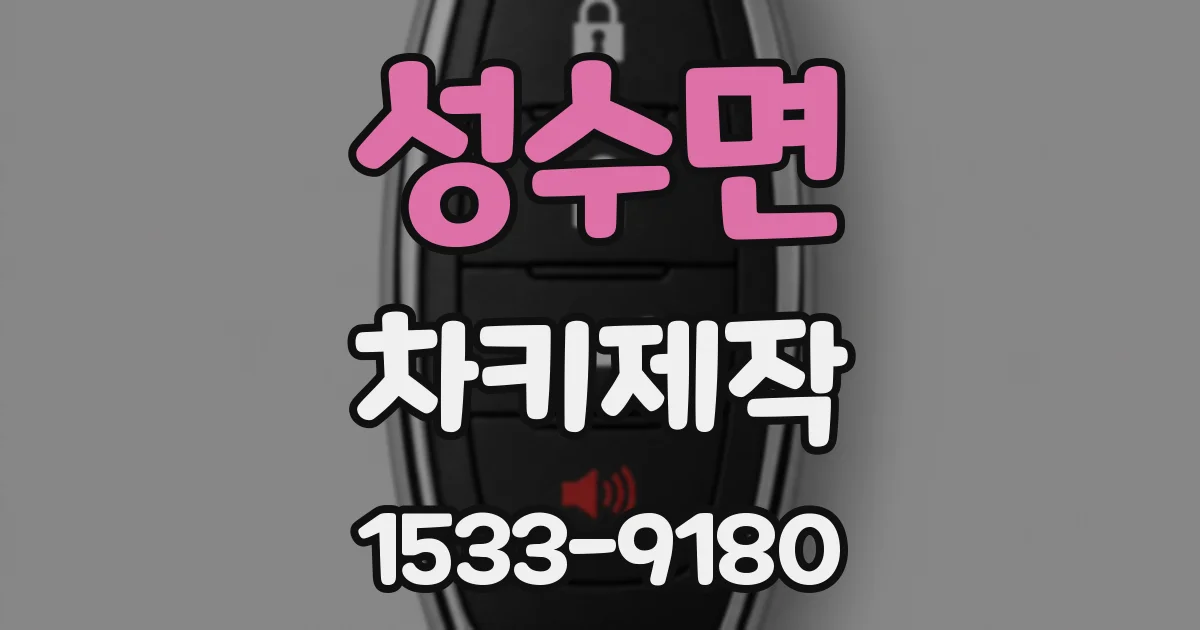 성수면 차키제작