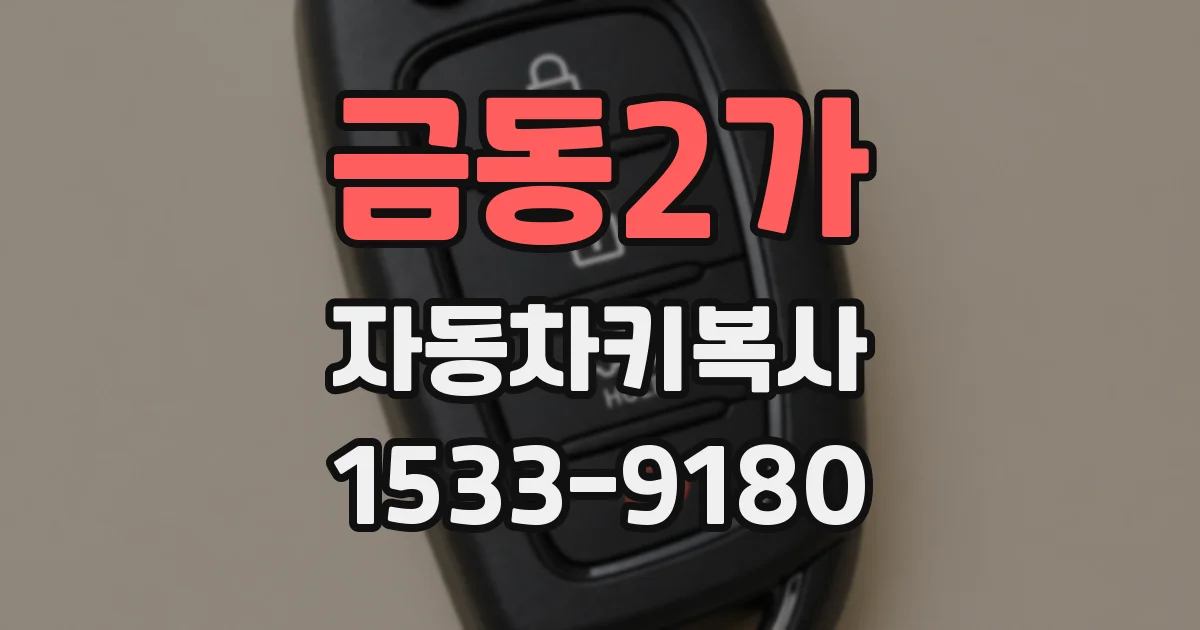 금동2가 자동차키복사