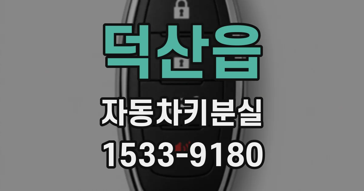 덕산읍 자동차키분실